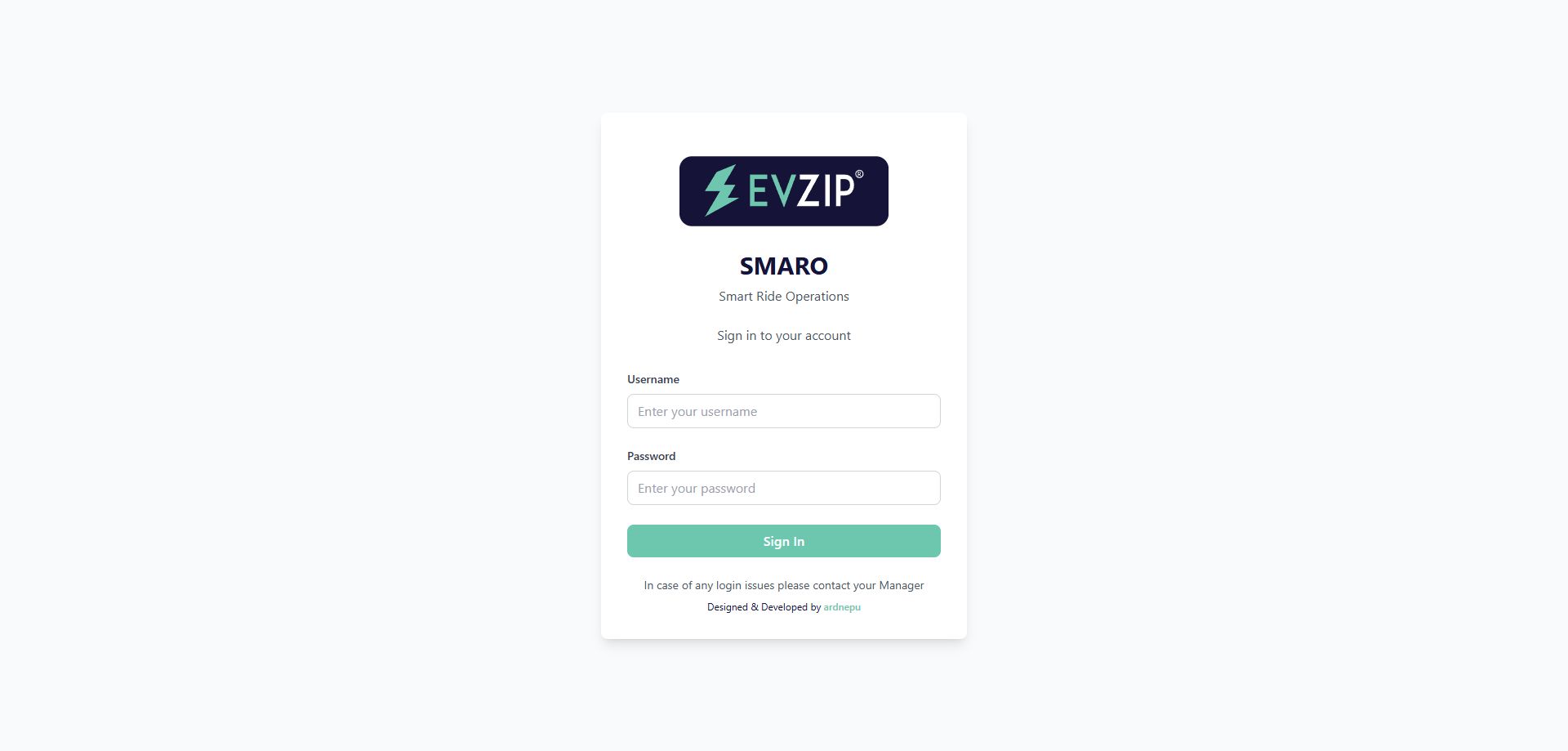 SMARO login