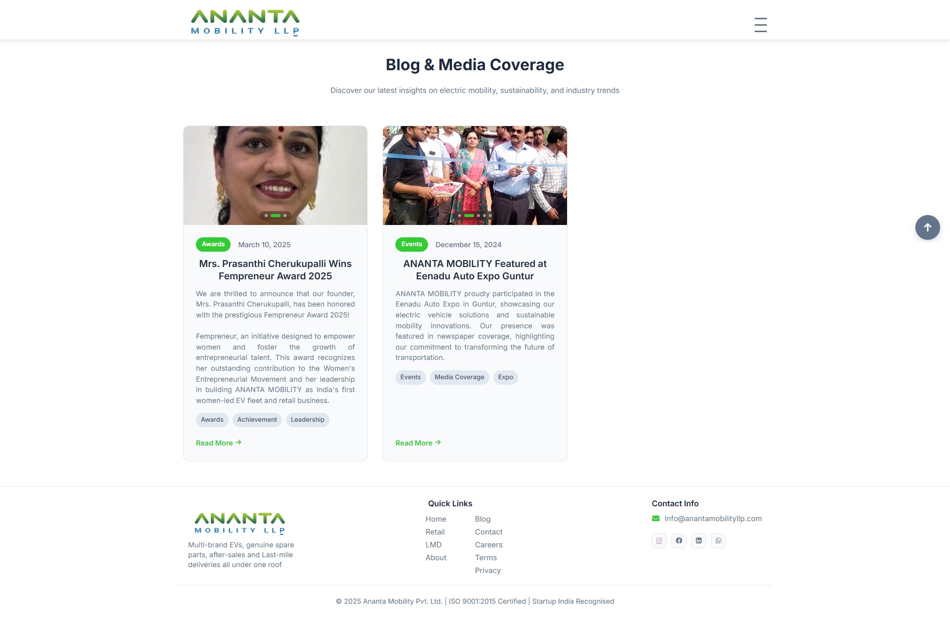 Ananta Mobility LLP Blog